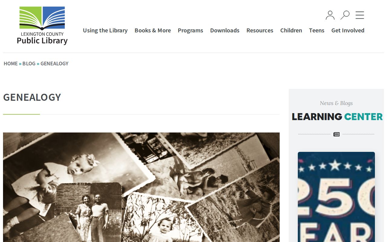 Lexington previous residents research with the library genealogy guide